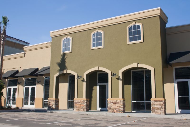 Stucco Work on Commercial Building